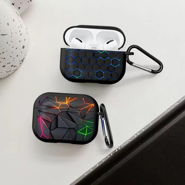Blaue Kopfhörerhülle mit Farbverlauf für Apple AirPods 1, 2, 3, Pro und Pro 2 - Bild 1