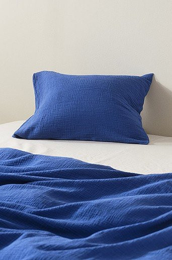Jotex TOM Kopfkissenbezug aus Bio-Baumwolle in Blau - Bild 1