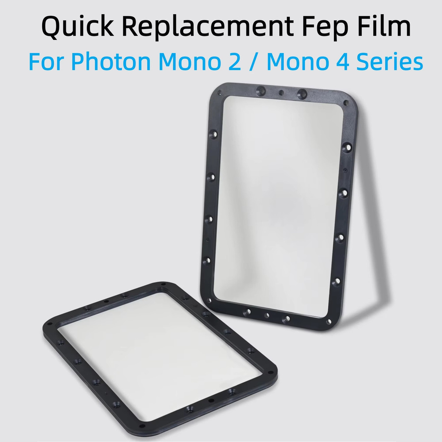 Elegoo FEP-Film mit integriertem Schnellwechselsystem für Photon Mono 2, 4 und 4 Ultra, 2 Stück, transparent - Bild 2