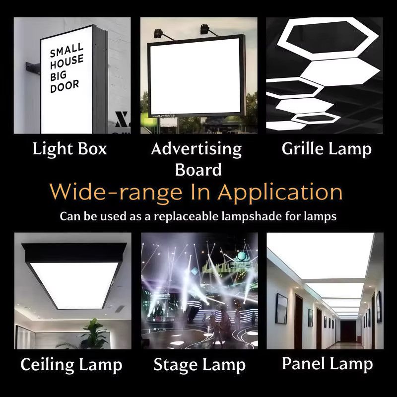 Khelse LED Aluminiumprofil Diffusor mit Acrylabdeckung, mattierter milchiger Lichtlampenschirm als biegsamer Stabstreifen, 1 mm Dicke - Bild 6