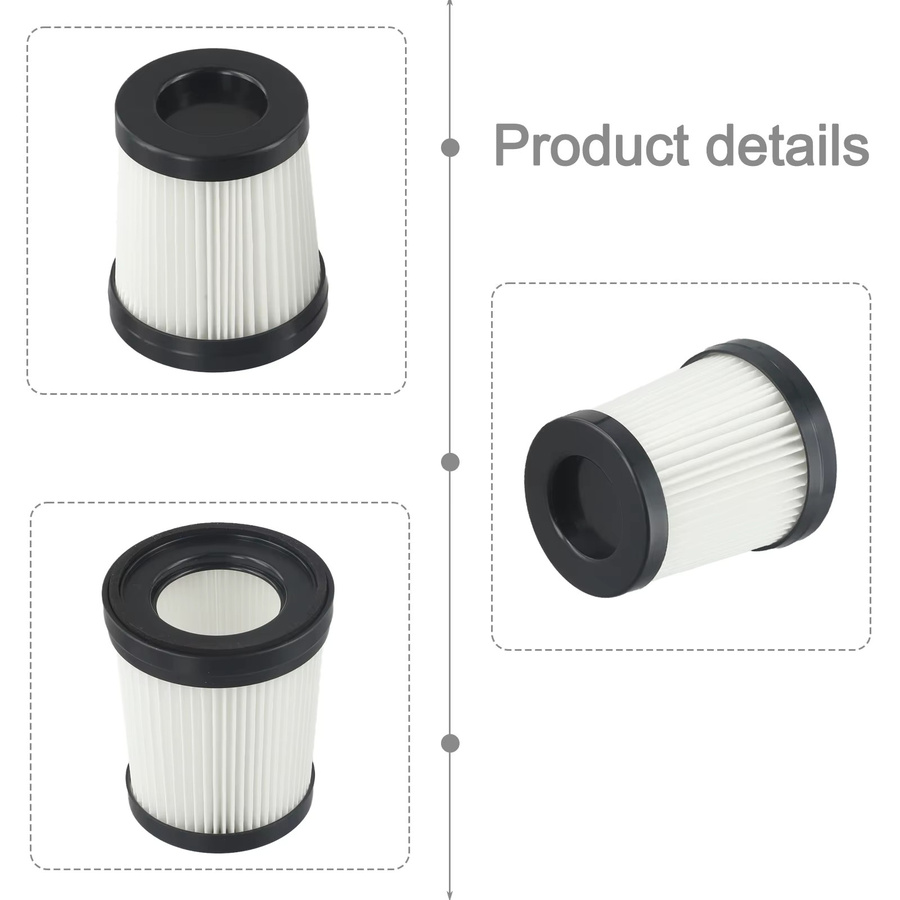 2/4 Stück waschbare HEPA-Filter Ersatz für Kalado KCV01 Akku-Staubsauger Zubehör in Weiß von VIBRATITE - Bild 4