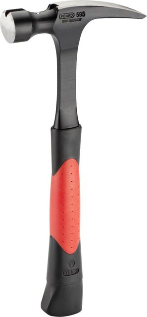 Picard Ganzstahl Rip Hammer Nr. 595 Glatt in Rot/Schwarz mit 2-Komponenten-Griff, 1025g - Bild 1