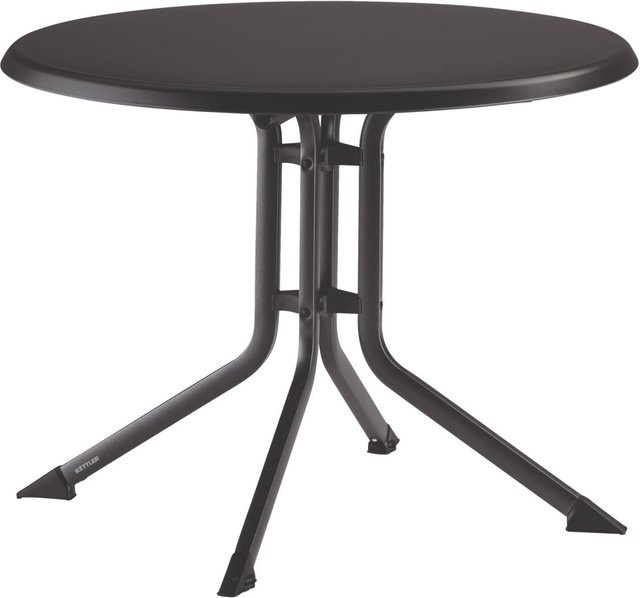 Kettler Klapptisch Boulevard rund Anthrazit B: 85 cm, T: 85 cm, H: 74 cm - Bild 1