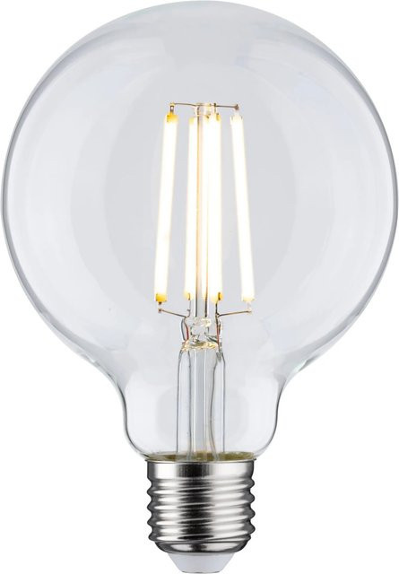 Paulmann LED Leuchtmittel E27 Globeform Warmweiß 4W Vintage Glas Transparent Durchmesser: 9,5 cm, Höhe: 13,8 cm - Bild 1