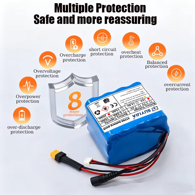 SUYIJIA Wiederaufladbare Lithium-Batterie 12V 20Ah in Blau - Bild 3