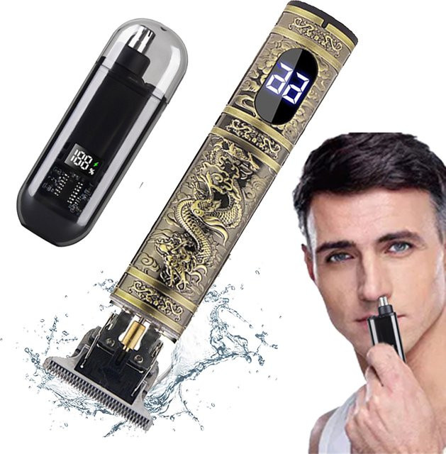 XMSJ Nasen- und Ohrhaartrimmer sowie T9 Haar Clipper Set für Herren - Bild 1