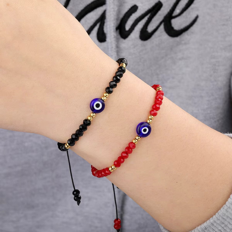 Rinhoo Armbänder, Kristall, Perle, Schwarz, Unisex - Bild 2