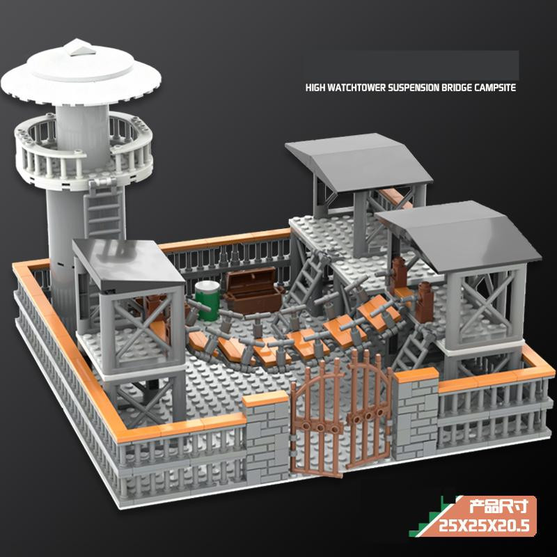 Linyi toy Außenposten Gebäude Bausatz Militär 6–12 Jahre - Bild 1