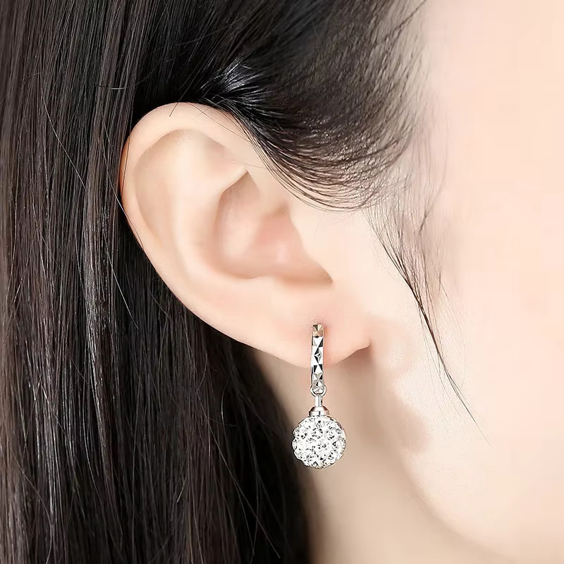 Hot Charms Ohrstecker 925 Silber, Kristall, Damen - Bild 4