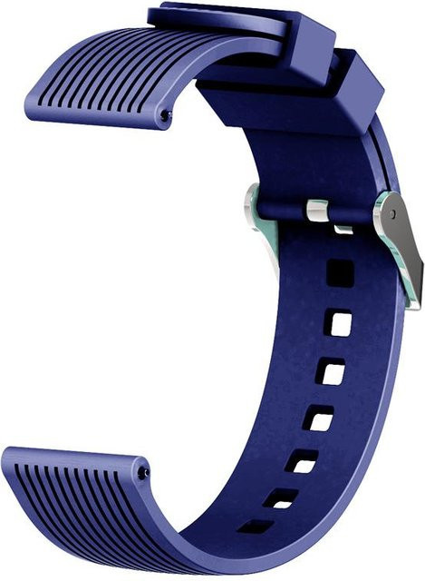 TrendVibeCN Uhrenarmband Silikon, vertikale Streifen, 22 mm, Unisex - Bild 1