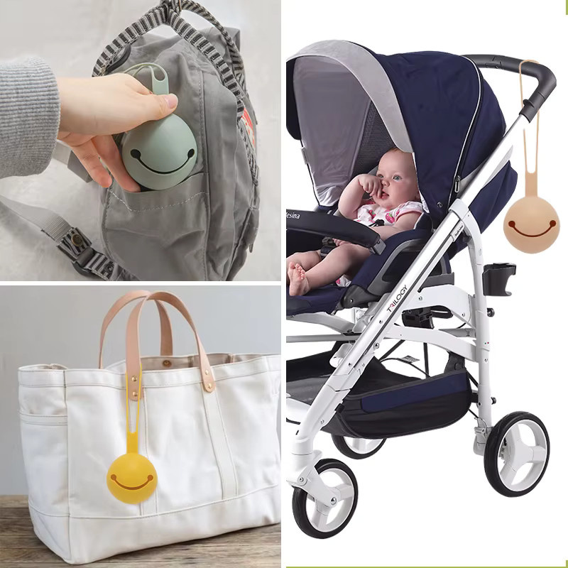 BPA-freier Baby Schnuller Halter aus Silikon in Grün - Bild 3