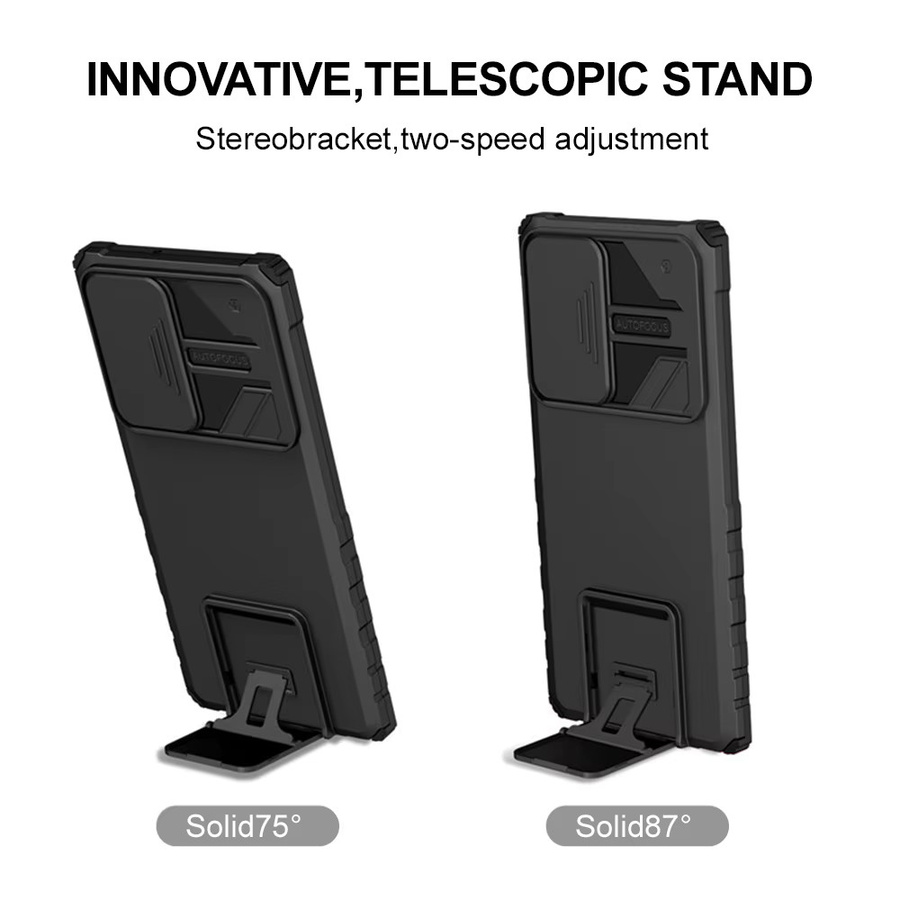 Stoßfeste Handyhülle mit Bumper und Standfunktion für Samsung Galaxy A56 5G A16 A36 A55 A25 A15 A53 A52 A34 A33 A32 A22 A14 A13 A06 A05S in Blau und Schwarz - Bild 5