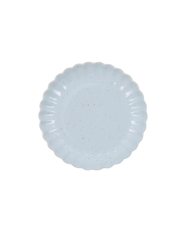 House Doctor Lunch- und Kuchenteller Scallop Hellblau Durchmesser: 20 cm - Bild 1
