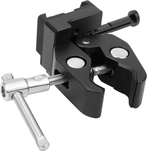 Andoer V-Mount Batterie Klemme Adapter Platte in Schwarz zur Montage an Beleuchtung und Stativen - Bild 1