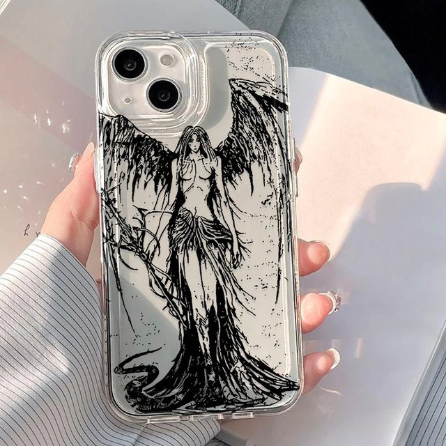 Graffiti Clear Case transparente Schutzhülle für Apple iPhone 11 12 13 14 15 16 17 Pro Max - Bild 1
