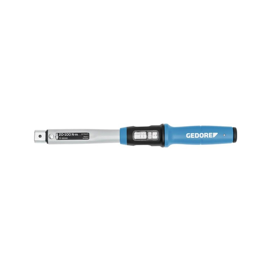 Gedore Drehmomentschlüssel TF-SE100 mit Rechteckaufnahme 9x12 mm, 20-100 Nm, blau - Bild 2