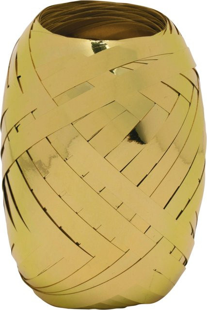 GOLDINA Ringelband aus Polyester in Gold, Breite: 5 mm, Länge: 20 m - Bild 1
