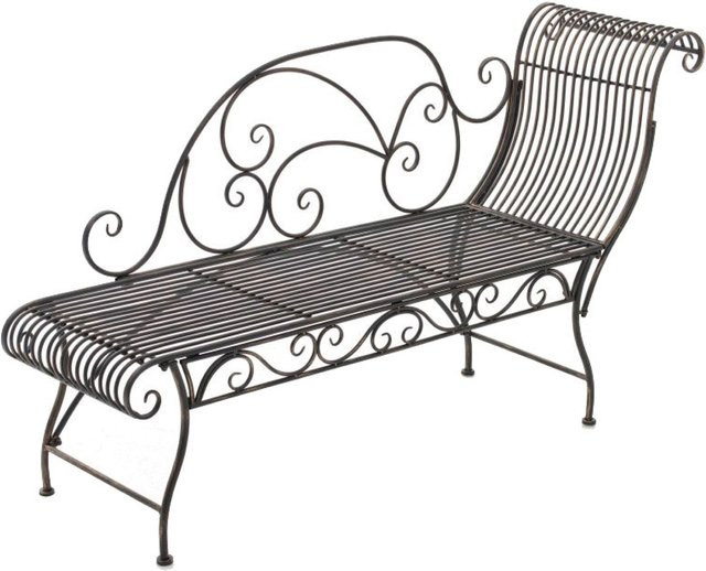 TPFGarden Gartenbank Karina aus Metall in Bronze Antik, B/H/T: 156 x 78 x 46 cm - Bild 1