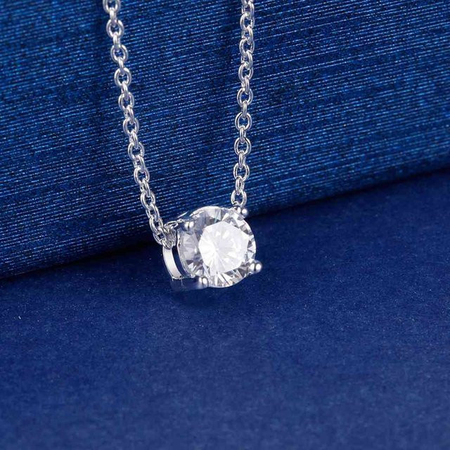 Halskette 925 Silber, Zirkonia, Damen - Bild 1
