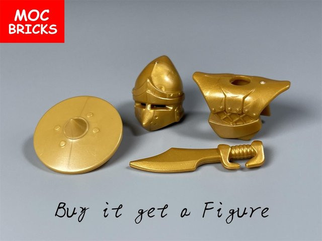 Yiran toy Schwarzer Goldener Rüstungskrieger Ritter, Actionfigur, ab 6 Jahren - Bild 1