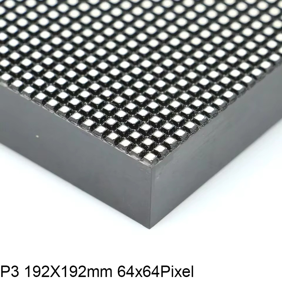 TLXT P3 P6 Outdoor Matrix LED Vollfarbmodul RGB Panel mit HUB75 Anschluss, Farbe: Schwarz, B/H: 192 x 192 mm, 64 x 64 Pixel, SMD1415 - Bild 3