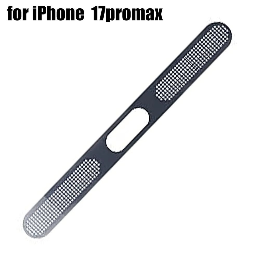 2er-Set Metall Staubschutz-Netz Aufkleber für Apple iPhone 17 Air 17 Pro Max 16 15 14 13 Pro Max in Silber für Hörer und Lautsprecher in einfacher Installation - Bild 5