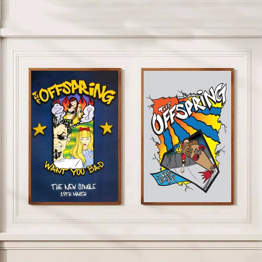 Wasserfester Wandkunstdruck The Offspring Pop-Punk-Band Poster Aufkleber in Mehrfarbig - Bild 4