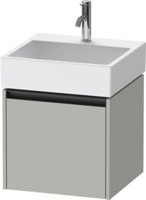 Duravit Waschtischunterschrank Ketho.2 in Betongrau, wandhängend mit 1 Auszug, B: 48,4 cm, T: 46 cm - Bild 1