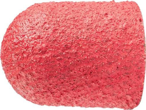 PFERD TOOLS POLICAP Schleifkappe PC Walzenrundform Keramikkorn für Edelstahl, Durchmesser: 13 mm, Höhe: 17 mm, Farbe: Rot, 50 Stück - Bild 1