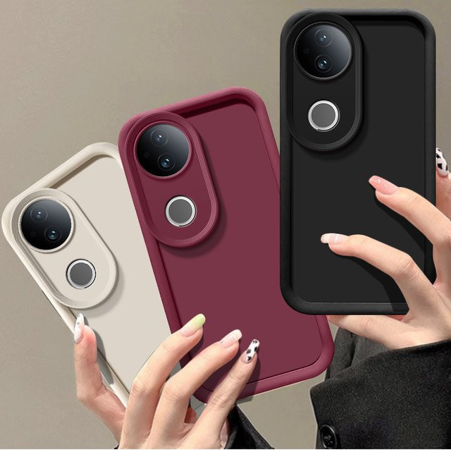 Luxus Candy Matte Soft Cover für vivo T4R 5G Handyhülle in Weiß mit Anti-Fall-Prevention Schutz - Bild 1