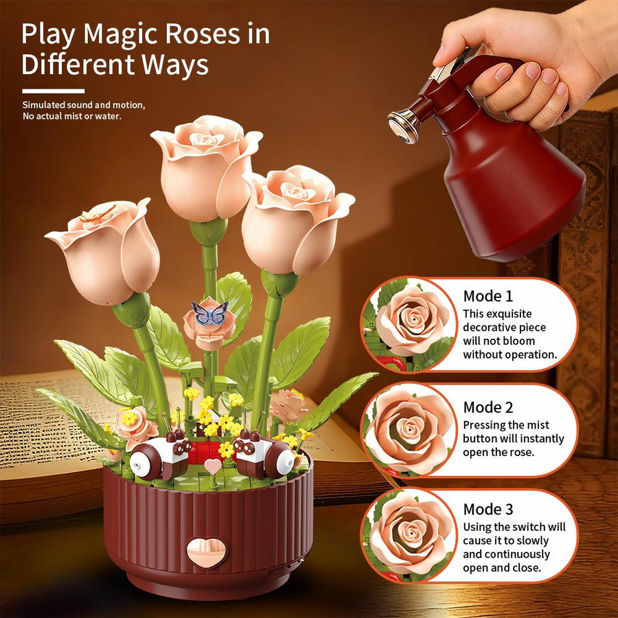 Linyi toy Rose, Blume, Montage, ab 6 Jahren - Bild 5