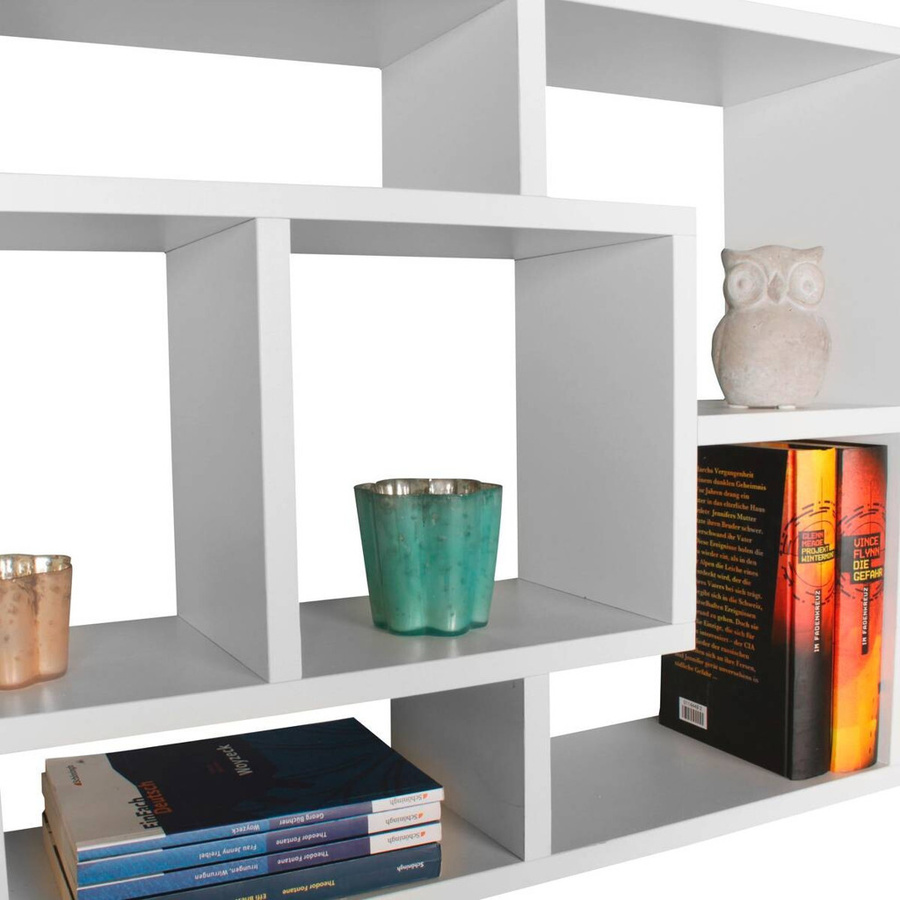 Wohnling Wandregal modern weiß B/H/T: 85 x 47,5 x 16 cm - Bild 2