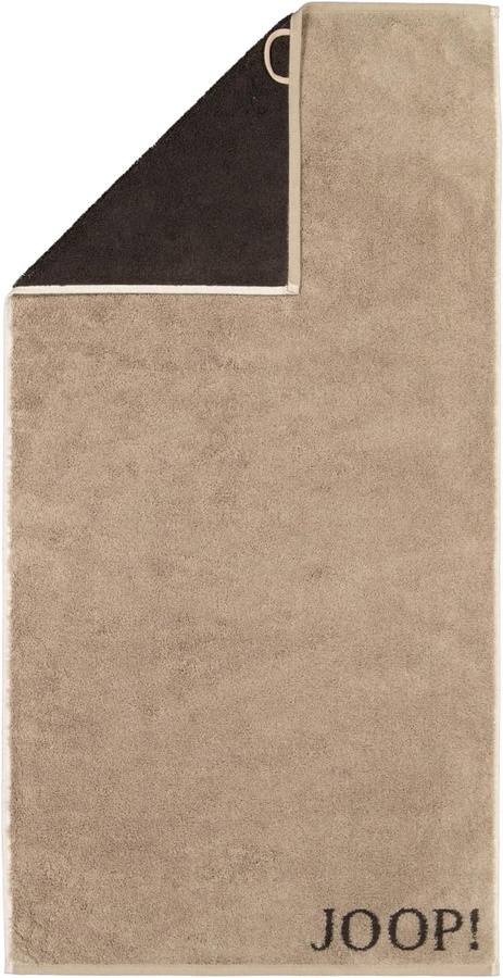 Joop! Handtuch Classic Doubleface aus Baumwolle, Farbe: Mocca Braun/Beige, Breite: 50 cm, Länge: 100 cm - Bild 1