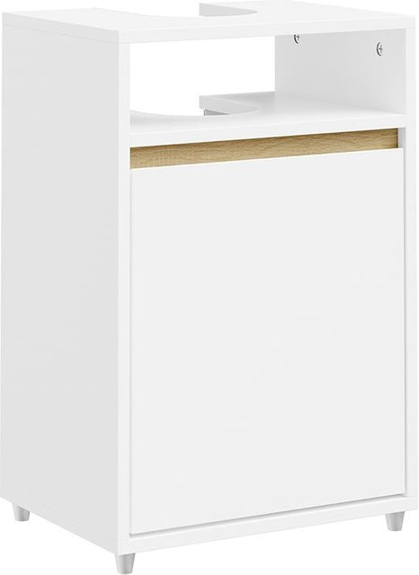 SoBuy Waschbeckenunterschrank Modern Weiß mit 1 Tür B/T/H: 40 x 36 x 60 cm - Bild 1