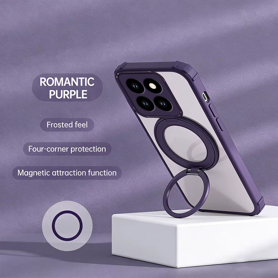 Transparente stoßfeste Silikonhülle mit magnetischer Halterung für Oppo A6 A6X A5 Pro A5X A40 A60 A80 A18 A38 A58 A57 A98 A79 - Bild 2