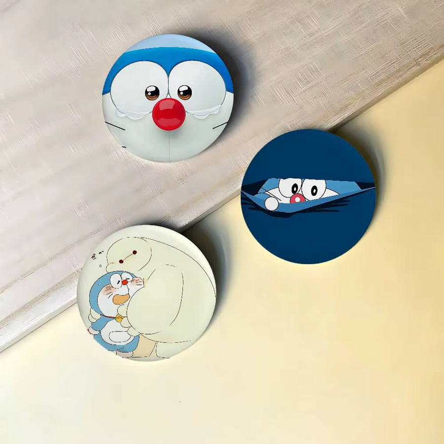 Doraemon Anstecknadeln, runde Broschen, Weißblech, Bunt - Bild 1
