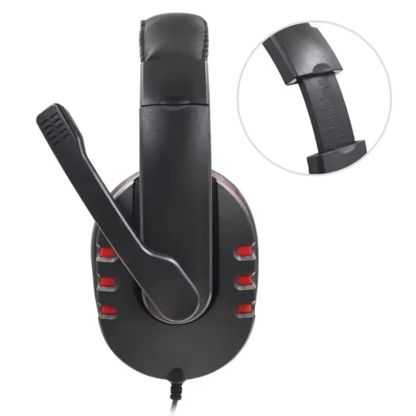 VIKEFON On-Ear Gaming-Kopfhörer mit Mikrofon und Rauschunterdrückung in Schwarz, kabelgebunden mit 3,5 mm Klinkenanschluss für PC, Android, Laptop, PS4, PS5 und Nintendo - Bild 4