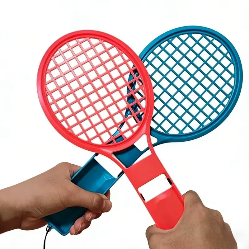 Benicabaly 2er-Set Tennisschläger-Griffe für Nintendo Switch Joy-Con in Multicolour für komfortables Sportspiel-Zubehör - Bild 4