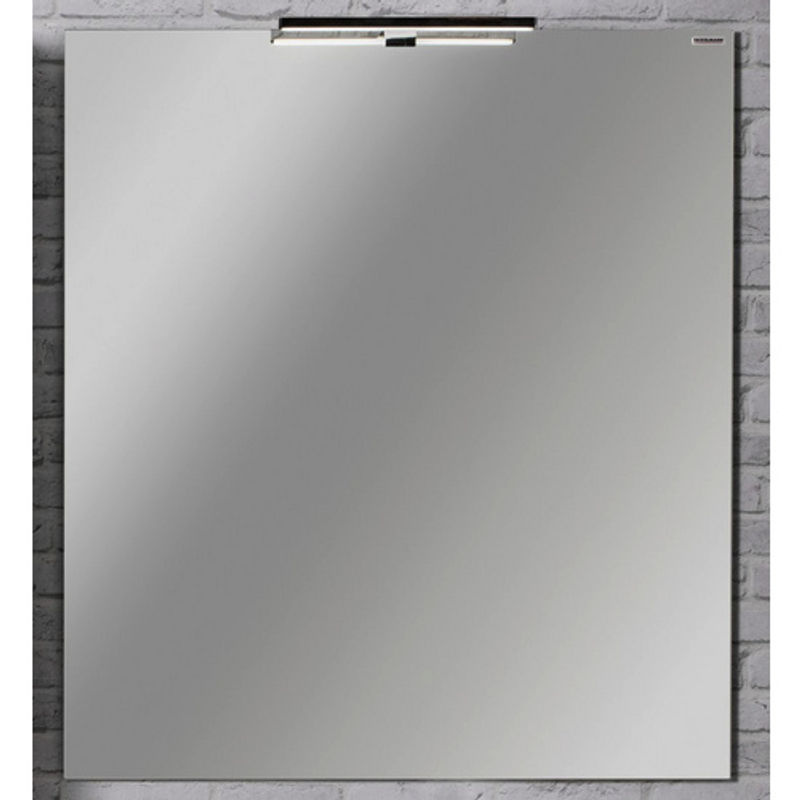 Fackelmann Wandspiegel modern und rahmenlos in Grau, B/H/T: 80 x 90 x 2 cm - Bild 2