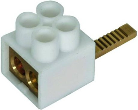 DEHN Stiftanschlussklemme STAK 2X16 Schraubklemmen-Block für Verteilerschränke in Weiß - Bild 1