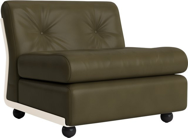 HAY Amanta 1 Sitzer in Grün mit Shell-Design aus Biomasse-Hochleistungsschaum - Bild 1