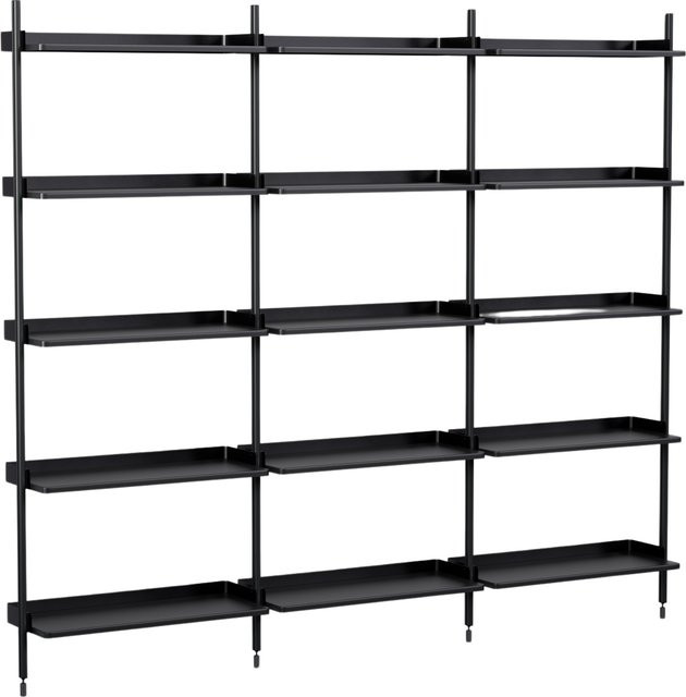 HAY Pier System 113 Standregal in Schwarz aus Aluminium und Stahl für Büro, Wohnzimmer oder Kinderzimmer - Bild 1