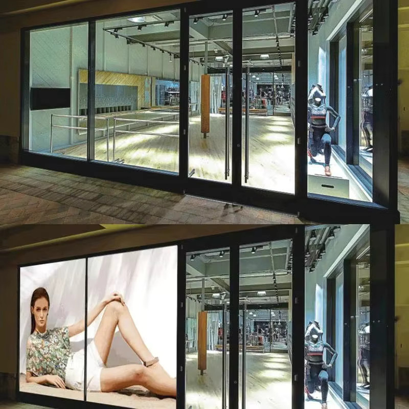 XMSJ Intelligente Schaltbare Fensterfolie als Smart-Glasfolie für Projektionsbildschirme, transparent - Bild 2