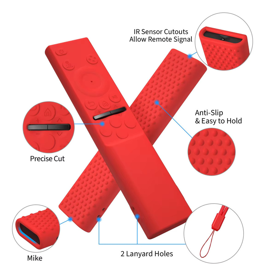 Silikon-Schutzhülle für Samsung Fernbedienungen BN59 Wrap Series 01393, 01388 und CU7000 in Rot - Bild 2