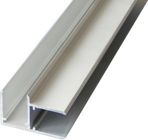 GUTTA Klemmprofil U-Profil aus Aluminium in Silber, Breite: 4,2 cm, Länge: 200 cm - Bild 1