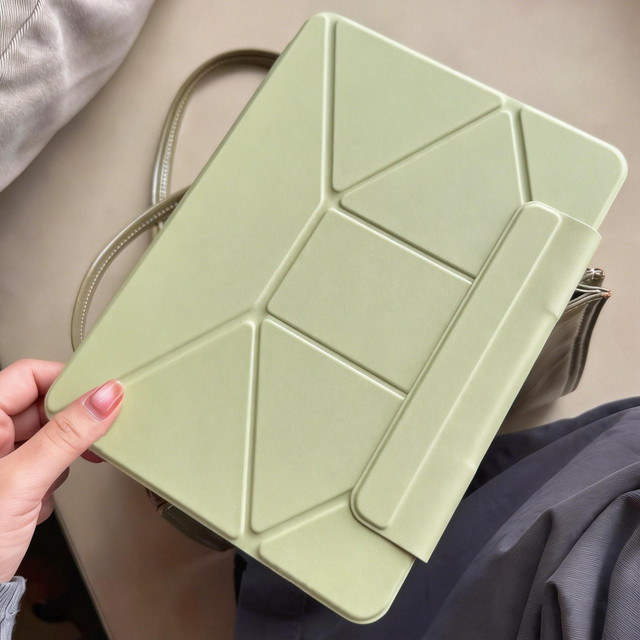 SZEGYCHX Dynamische Folio-Hülle für iPad Pro 13 11, iPad Air 13 11 und iPad Mini in Beige und Green - Bild 1