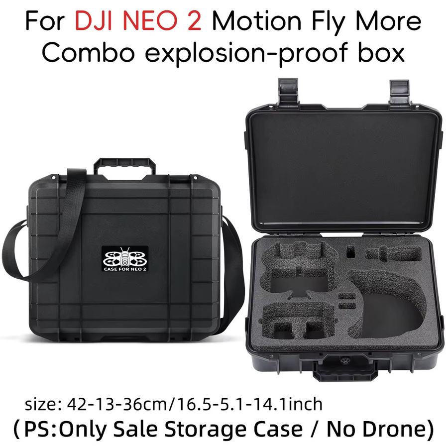 DJI Hartschalenkoffer für DJI NEO 2 RC N3 Fly More Combo und DJI Goggles N3 in Schwarz als Sicherheitsbox und Aufbewahrungstasche - Bild 2