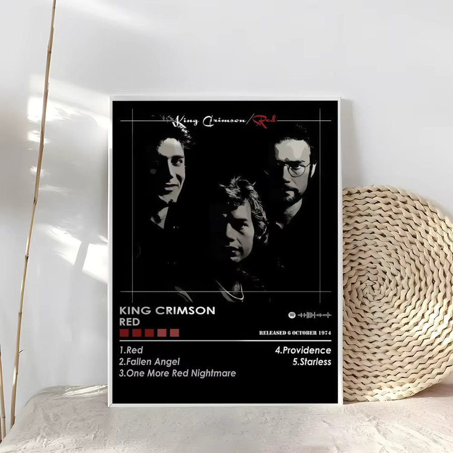 K-King C-Crimson Poster abstrakte Wandkunst in Schwarz für deine moderne Heimdekoration - Bild 5