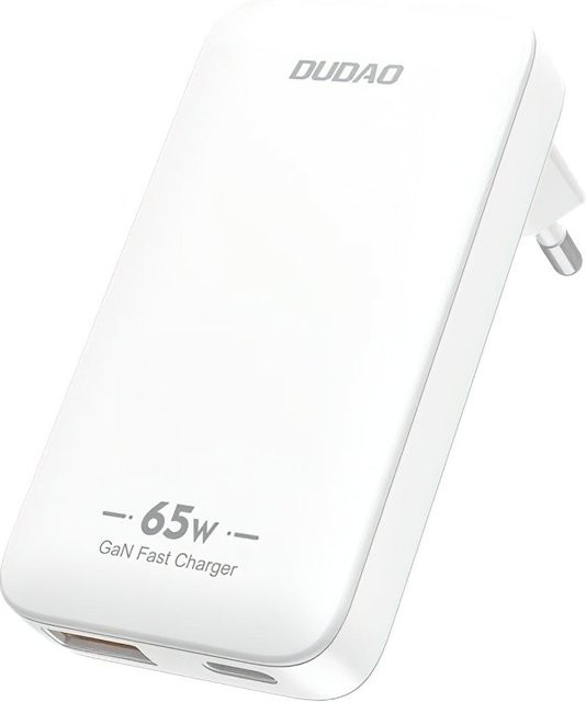 Dudao A65Q Travel Netzladegerät mit 65W, 3.25A, 1 x USB-A und 1 x USB-C, Weiß - Bild 1