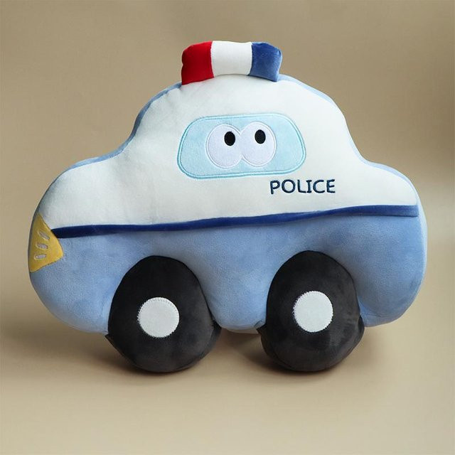 Yiran Health & Beauty Cartoon Auto Plüschkissen, Polizei, 45cm - Bild 1